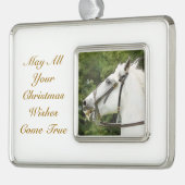 馬 シルバープレートフレームオーナメント (左)