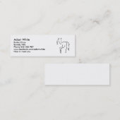 馬 スキニー名刺 (正面/裏面)