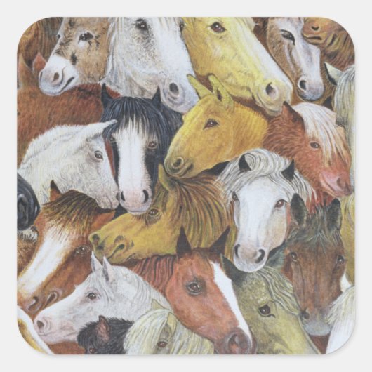 馬 スクエアシール (正面)