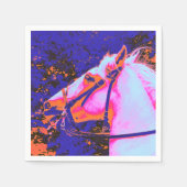 馬 スタンダードカクテルナプキン (正面)