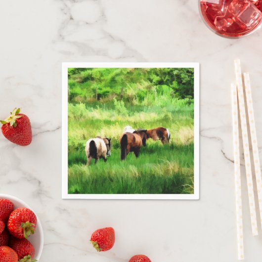 馬 スタンダードカクテルナプキン (インサイチュ)