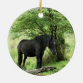 馬 セラミックオーナメント (裏面)