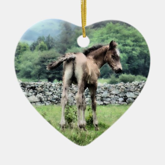 馬 セラミックオーナメント (正面)
