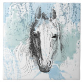 馬 タイル (正面)