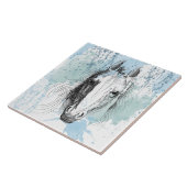 馬 タイル (側面)