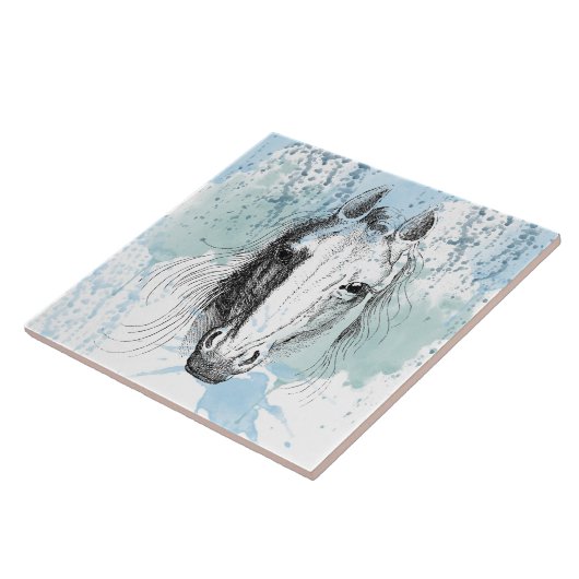 馬 タイル (側面)