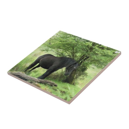 馬 タイル (側面)