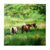 馬 タイル (正面)