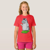 馬 チェスの駒 ナイト チェス Tシャツ (正面フル)
