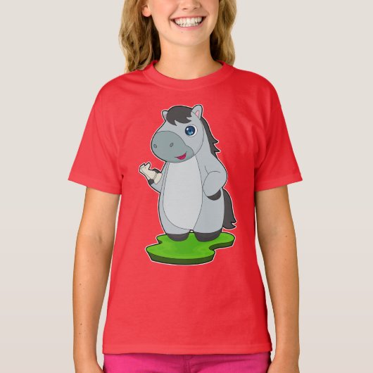 馬 チェスの駒 ナイト チェス Tシャツ (正面)