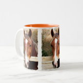 馬 ツートーンマグカップ (正面左)