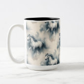 馬 ツートーンマグカップ (左)