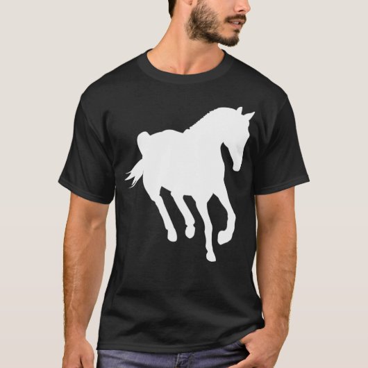 馬  ティナ  馬の競走 Tシャツ (正面)