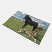 馬 ドアマット (アングル)