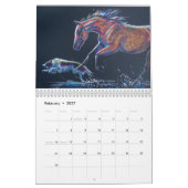 馬-ナンシーJ.ベイリーの芸術 カレンダー (2月 2027)