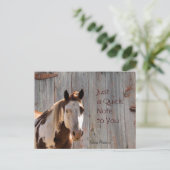 馬&バーンウッド葉書 – cutomize ポストカード (スタンド正面)