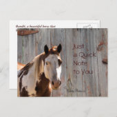 馬&バーンウッド葉書 – cutomize ポストカード (正面/裏面)