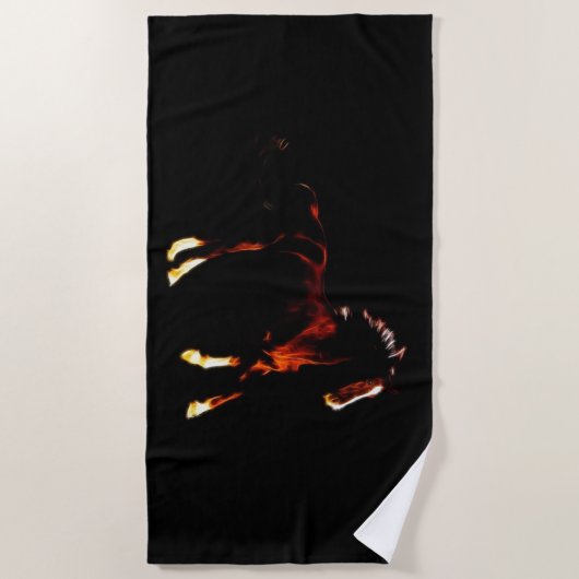 馬 ビーチタオル (正面)