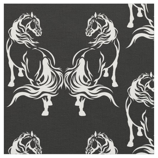 馬 ファブリック (クローズアップ)