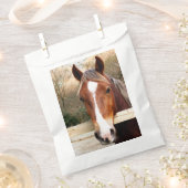 馬 フェイバーバッグ (クリップ留めされた状態)