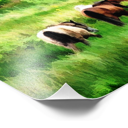 馬 フォトプリント            (角)