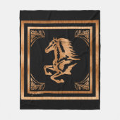 馬 フリースブランケット (正面)