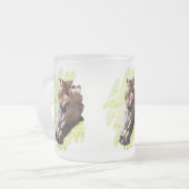 馬 フロストグラスマグカップ (正面左)