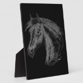 馬： ブラック フォトプラーク (側面)