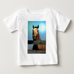 馬 ベビーTシャツ
