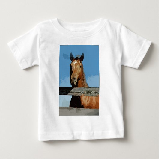 馬 ベビーTシャツ (正面)