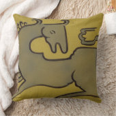 馬(ペン、インク及び紙のグワッシュ) クッション (ブランケット)