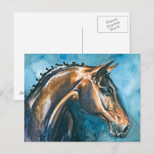 馬 ポストカード (正面/裏面)