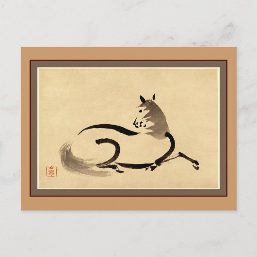 馬 ポストカード (正面)