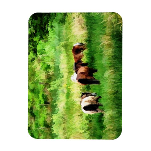 馬 マグネット (縦)