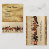 馬/マレスとフォールブラウンパーチメント 名刺 (正面/裏面)