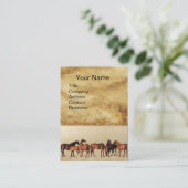 馬/マレスとフォールブラウンパーチメント 名刺 (スタンド正面)