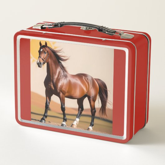 馬 メタルランチボックス (裏面)