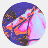 馬 ラウンドシール (正面)