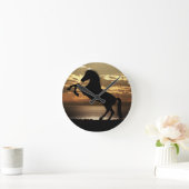 馬 ラウンド壁時計 (ホーム)