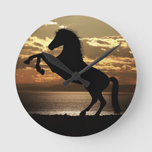 馬 ラウンド壁時計 (正面)