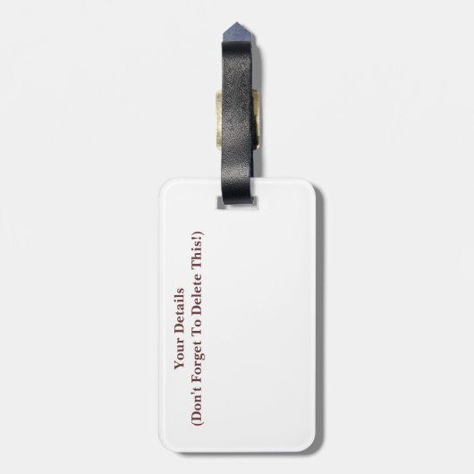 馬 ラゲッジタグ (裏面縦)