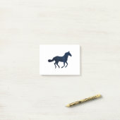 馬-ランニング-濃い青 ポストイット (デスク上)