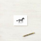 馬-ランニング-灰色 ポストイット (デスク上)