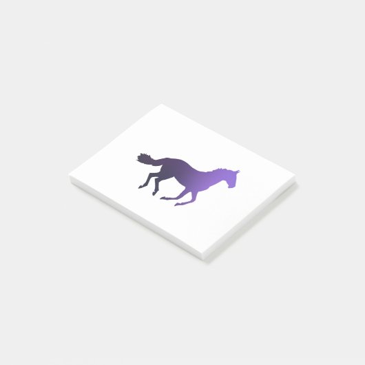 馬-ランニング-紫 ポストイット (アングル)