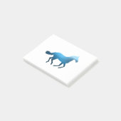 馬-ランニング-青 ポストイット (アングル)