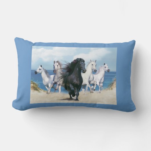 馬 ランバークッション (正面)
