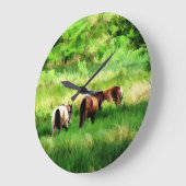 馬 ラージ壁時計 (傾斜)