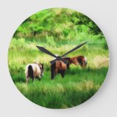 馬 ラージ壁時計 (正面)