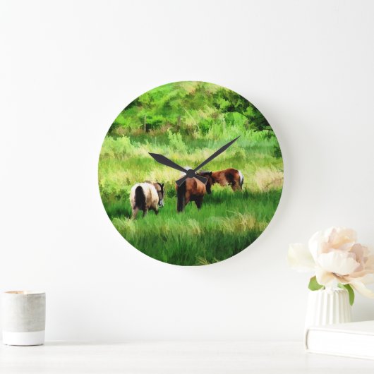 馬 ラージ壁時計 (ホーム)