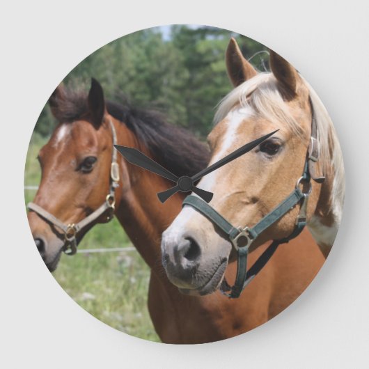 馬 ラージ壁時計 (正面)